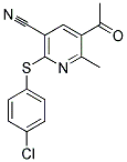 5-ACETYL-2-[(4-CHLOROPHENYL)SULFANYL]-6-METHYLNICOTINONITRILE CAS#: 303146-64-7