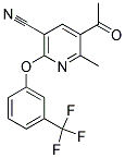 5-ACETYL-6-METHYL-2-[3-(TRIFLUOROMETHYL)PHENOXY]NICOTINONITRILE CAS#: 303146-62-5