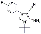 5-AMINO-1-(TERT-BUTYL)-3-(4-FLUOROPHENYL)-1H-PYRAZOLE-4-CARBONITRILE CAS#: 320422-34-2