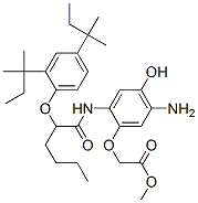 [5-Amino-2-[2-(2,4-di-tert-pentylphenoxy)hexanoylamino]-4-hydroxyphenoxy]acetic acid methyl ester CAS#: 119142-67-5