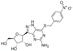 5-Amino-7-((4-nitrobenzyl)thio)-3-(beta-D-ribofuranosyl)pyrazolo(4,3-d )pyrimidine CAS#: 129970-97-4