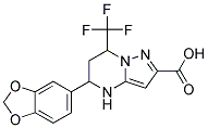 5-BENZO[1,3]DIOXOL-5-YL-7-TRIFLUOROMETHYL-4,5,6,7-TETRAHYDRO-PYRAZOLO[1,5-A]PYRIMIDINE-2-CARBOXYLIC ACID CAS#: 332856-52-7