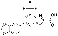5-BENZO[1,3]DIOXOL-5-YL-7-TRIFLUOROMETHYL-PYRAZOLO[1,5-A]PYRIMIDINE-2-CARBOXYLIC ACID CAS#: 332375-43-6