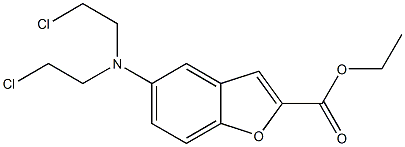 5-[Bis(2-chloroethyl)amino]-2-benzofurancarboxylic acid ethyl ester CAS#: 294174-66-6