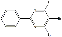 5-BroMo-4-chloro-6-Methoxy-2-phenylpyriMidine CAS#: 4319-92-0
