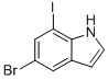 5-Bromo-7-iodo-1H-indole CAS#: 123020-20-2