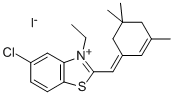 5-CHLORO-3-ETHYL-2-[(E)-(3,5,5-TRIMETHYLCYCLOHEX-2-EN-1-YLIDENE)METHYL]-1,3-BENZOTHIAZOL-3-IUM IODIDE CAS#: 124145-84-2