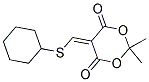 5-[(CYCLOHEXYLSULFANYL)METHYLENE]-2,2-DIMETHYL-1,3-DIOXANE-4,6-DIONE CAS#: 128889-76-9