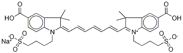 5-Carboxy-2-[7-[5-carboxy-1,3-dihydro-3,3-diMethyl-1-(4-sulfobutyl)-2H-indol-2-ylidene]-1,3,5-heptatrien-1-yl]-3,3-diMethyl-1-(4-sulfobutyl)-3H-indoliuM MonosodiuM Salt CAS#: 308127-43-7