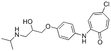 5-Chloro-2-[[4-[2-hydroxy-3-[(1-methylethyl)amino]propoxy]phenyl]amino]-2,4,6-cycloheptatrien-1-one CAS#: 38767-87-2