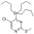 5-Chloro-2-methylsulfanyl-4-tribuylstannanylpyrimidine CAS#: 123061-47-2