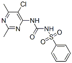 5-Chloro-2,4-dimethyl-6-(([(phenylsulfonyl)amino]carbonyl)amino)pyrimi dine CAS#: 119271-20-4