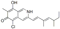 5-Chloro-3-[(1E,3E)-3,5-dimethyl-1,3-heptadienyl]-8-hydroxy-7-methylisoquinolin-6(2H)-one CAS#: 34695-80-2