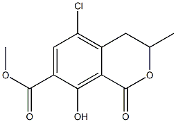 5-Chloro-3,4-dihydro-8-hydroxy-3-Methyl-1-oxo-1H-2-benzopyran-7-carboxylic Acid Methyl Ester CAS#: 344348-28-3