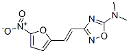 5-(Dimethylamino)-3-[(E)-2-(5-nitro-2-furyl)vinyl]-1,2,4-oxadiazole CAS#: 34441-09-3