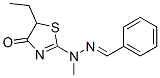 5-Ethyl-2-[1-methyl-2-(phenylmethylene)hydrazino]thiazol-4(5H)-one CAS#: 34547-33-6
