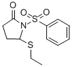 5-(Ethylthio)-1-(phenylsulfonyl)-2-pyrrolidinone CAS#: 120257-91-2