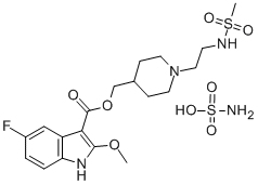 5-FLUORO-2-METHOXY-[1-[2-[(METHYLSULFONYL)AMINO]ETHYL]-4-PIPERIDINYL]-1H-INDOLE-3-METHYLCARBOXYLATE SULFAMATE CAS#: 144625-67-2