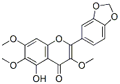 5-Hydroxy-3,6,7-trimethoxy-3',4'-methylenedioxyflavone CAS#: 485-53-0