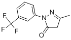 5-METHYL-2-(3-TRIFLUOROMETHYL-PHENYL)-2,4-DIHYDRO-PYRAZOL-3-ONE CAS#: 321-05-1