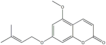 5-Methoxy-7-[(3-methyl-2-buten-1-yl)oxy]-2H-1-benzopyran-2-one CAS#: 30779-96-5