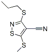 5-(Methylthio)-3-(propylthio)-4-isothiazolecarbonitrile CAS#: 37572-30-8