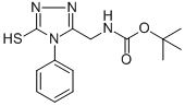 5-(N-TERT-BUTOXYCARBONYLAMINOMETHYL)-4-PHENYL-1,2,4-TRIAZOLE-3-THIOL CAS#: 306935-45-5
