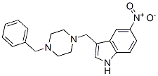 5-Nitro-3-[[4-(phenylmethyl)-1-piperazinyl]methyl]-1H-indole CAS#: 3414-72-0