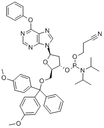 5'-O-(4,4'-DIMETHOXYTRITYL)-O6-PHENYL-2'-DEOXYINOSINE, 3'-[(2-CYANOETHYL)-(N,N-DIISOPROPYL)]PHOSPHORAMIDITE CAS#: 133471-07-5