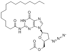 5'-O-ACETYL-3'-AZIDO-N2-PALMITOYL-2',3'-DIDEOXYGUANOSINE CAS#: 144742-33-6