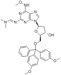 5'-O-(DIMETHOXYTRITYL)-2-(DIMETHYLAMINOMETHYLIDENE-AMINO)-6-(METHOXYLAMINO)PURINE-2'-DEOXYRIBOSIDE CAS#: 136986-36-2