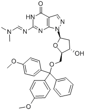 5'-O-DIMETHOXYTRITYL-N2-(N,N-DIMETHYLAMINOMETHYLENE)-8-AZA-7-DEAZA-2'-DEOXYGUANOSINE CAS#: 118907-74-7
