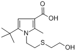 5-(TERT-BUTYL)-1,2-[(2-HYDROXYETHYL)THIO]ETHYL-2-METHYL-1H-PYRROLE-3-CARBOXYLIC ACID CAS#: 306936-19-6