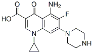 5-amino-1-cyclopropyl-6-fluoro-4-oxo-7-piperazin-1-yl-quinoline-3-carb oxylic acid CAS#: 123016-42-2