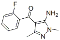 (5-amino-1,3-dimethylpyrazol-4-yl)-(2-fluorophenyl)methanone CAS#: 31272-21-6
