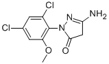 5-amino-2-(2,4-dichloro-6-methoxyphenyl)-2,4-dihydro-3H-pyrazol-3-one CAS#: 33008-67-2