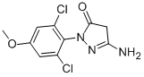 5-amino-2-(2,6-dichloro-4-methoxyphenyl)-2,4-dihydro-3H-pyrazol-3-one CAS#: 33008-65-0