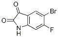 5-broMo-6-fluoroindoline-2,3-dione CAS#: 118897-99-7