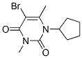 5-bromo-1-cyclopentyl-3,6-dimethyl-pyrimidine-2,4-dione CAS#: 31991-90-9