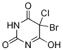 5-bromo-5-chloro-6-hydroxy-dihydro-pyrimidine-2,4-dione CAS#: 119200-39-4