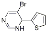 5-bromo-6-thiophen-2-yl-1,6-dihydro-pyrimidine CAS#: 4595-65-7