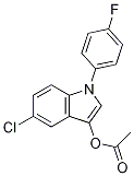 5-chloro-1-(4-fluorophenyl)-1H-indol-3-yl acetate CAS#: 170232-37-8