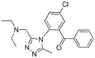 5-chloro-2-(3-((diethylamino)methyl)-5-methyl-4H-1,2,4-triazol-4-yl)benzophenone CAS#: 38150-34-4