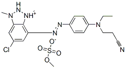5-chloro-7-[[4-[(2-cyanoethyl)ethylamino]phenyl]azo]-1,3-dimethyl-1H-benzotriazolium methyl sulphate CAS#: 36116-25-3