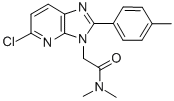 5-chloro-N,N-dimethyl-2-(4-methylphenyl)-3H-imidazo(4,5-b)pyridine-3-acetamide CAS#: 118697-12-4