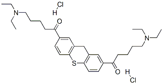 5-diethylamino-1-[7-(5-diethylaminopentanoyl)-9H-thioxanthen-2-yl]pent an-1-one dihydrochloride CAS#: 37771-09-8
