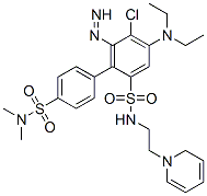 5-diethylamino-2-[4-(dimethylsulfamoyl)phenyl]diazenyl-N-(2-pyridin-1- ylethyl)benzenesulfonamide chloride CAS#: 38051-02-4