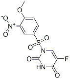 5-fluoro-1-(4-methoxy-3-nitro-phenyl)sulfonyl-pyrimidine-2,4-dione CAS#: 128887-33-2