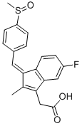 5-fluoro-2-methyl-1-[[4-(methylsulphinyl)phenyl]methylene]-1H-indene-3-acetic acid CAS#: 32004-68-5