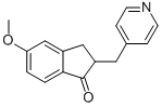 5-methoxy-2-(pyridin-4-ylmethyl)-2,3-dihydro-1H-inden-1-one CAS#: 154932-68-0